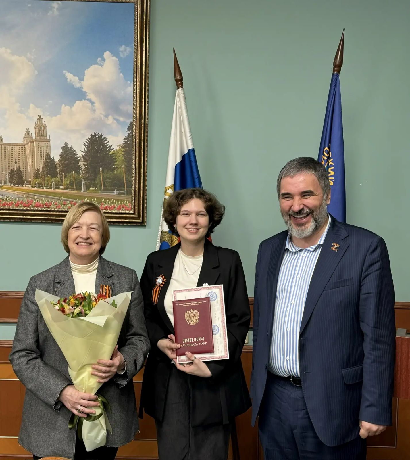 О вручении диплома кандидата наук А.С. Барковой